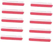 Holibanna 100Pcs Self Adhesive Safety Pins for Id Badges and Crafts Durable Plastic Brooch Backing Tool for Nametags Secure Locking Design for DIY Projects White