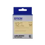 EPSON 緞帶系列 LK-44KK 金杏底金字 12MM 標籤帶 S654461 適用 LW-K400/LW-C410/LW-K420 LW-500/LW-600P/LW-K600