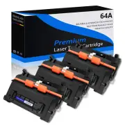 3PK CC364A 64A Black Toner Cartridge Compatible for HP LaserJet P4515x Printers
