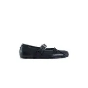 [ANN DEMEULEMEESTER] Zoey Ballerinas in Nappa Calfskin Black