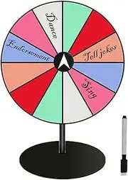 Carnival Prize Wheel, Event Prize Spinner, Customizable Carnival Wheel, Long-Lasting and Heavy Duty, Easy Setup and Storage, 27x20cm/10.63x7.87 Inches, for Trade Shows and Fun Games
