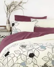 KEVIN O'BRIEN "THE TALLULAH COLLECTION JARDINE" 3PC KING DUVET NIP LAST ONE