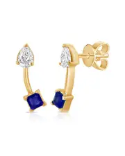 Sabrina Designs 14K 0.42 ct. tw. Diamond & Sapphire Studs