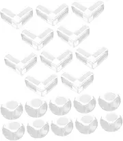 TEHAUX 20pcs Anti-Collision Angle Clear Corner Protector Furniture Edge and Corner Guards Furniture Corner Protectors Table Corner Protectors Corner Edge Protector Pp Transparent