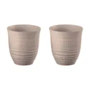 2x Guzzini Earth Tierra 9.5cm/350ml Low Plastic Water/Juice Drinking Tumbler TAU