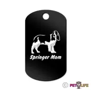 Springer Mom Engraved Keychain GI Tag dog spaniel english Many Colors