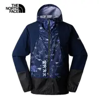 在飛比找momo購物網優惠-【The North Face 官方旗艦】北面男款藍色防風可