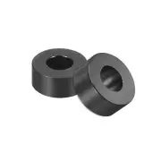Nylon Round Spacer Washer 3.2mmx7mmx3mm Unthreaded for M3 Screws Black 100Pcs
