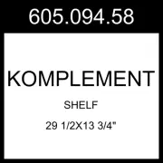 IKEA KOMPLEMENT Shelf Dark Gray 29 1/2x13 3/4" 605.094.58
