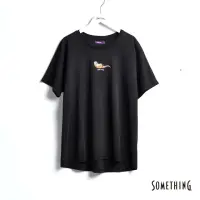 在飛比找momo購物網優惠-【SOMETHING】女裝 動物LOGO趣味短袖T恤(黑色)