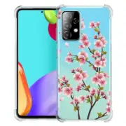 (Cherry Blows)ShockProof TPU phone case cover(Clear)for Samsung Galaxy A52 5G