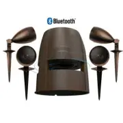 4.1 Easy Setup Plugin Bluetooth Outdoor Subwoofer + Power 4 Landscape Speakers