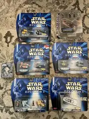 Star Wars Vintage Micro Machines Episode I 5 Sets + Cantina Encounter + Maz Pin
