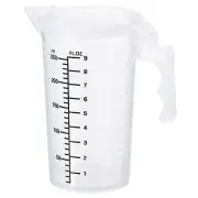 Graduated Beaker, 250ml PP Plastic Cup Double Sided Black Graduations
