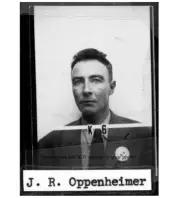 JRobert Oppenheimer Security Badge PHOTO Manhattan Project Atomic Nuclear Bomb