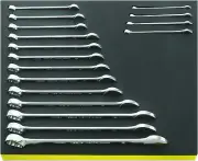 Stahlwille TCS TRAY SET FOR OPEN BOX RING SPANNERS 96830164 Set with 17 Psc. TC