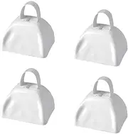 6 pack 3’’ Steel Cow Bell Noise Maker Cowbell, Cheering Loud Hand Call Bell for Sport Events Football Soccer Hockey Baseball Basketball Games Party Concert Graduations School Wedding Farm Ranch