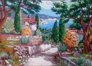 Needlepoint tapestry painted canvas 14.824 - Landscape (18"x24") GobelinL