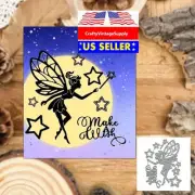 Fairy make a wish metal craft stencil die cut paper machine cutters cutting dies