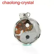 43.05Ct Pallasite Meteorite Pendant Brenham Meteorite Necklace --202
