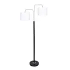 Sarantino Black Metal Task Floor Lamp Living Sofa Accent Reading Standing Light