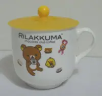 在飛比找Yahoo!奇摩拍賣優惠-7-11~拉拉熊 甜蜜巧克力咖啡碗杯(黃色蓋)