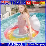 1/2 Person Inflatable Swim Ring Thickened Pool Rings Rainbow Sequin for Adults A
