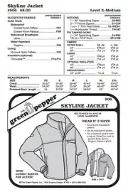 Adult’s Skyline Jacket Coat Outerwear #506 Sewing Pattern (Pattern Only)