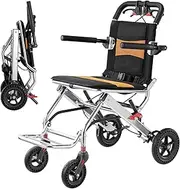 wheelchairs Ultra-Lightweight Foldable Transport Wheelchair for Seniors and Adults - Portable Aluminum Travel Wheelchair Trolley（12" Wheel） adult wheel chairs