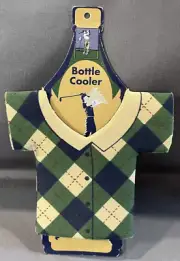 Golf Merchandise Golf Collector Koozie Bottle Cooler "Golf Shirt" NWT