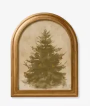 NEW!!!! THRESHOLD STUDIO MCGEE CHRISTMAS 2024 TREE Framed Wall Art 11” X 13.86”