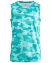 ID IDEOLOGY Big Boys Cassandra Camo Tank Tropical Surf Size 6