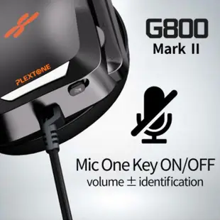 怪機絲 浦記Plextone G800Ⅱ電競耳機 輕量化頭戴式遊戲耳機 3.5mm 對講耳機 line intercom
