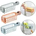 Kitchen Adjustable Storage Rack Towel Shelf Sink Rack Sponge Holder Faucet Clip