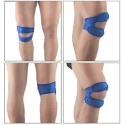 Blue Gray Knee Pad Bidirectional Compression Compression Patella Strap