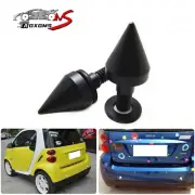 2x Black Rear Bumper Protector Spike Guard Protector for Smart Fortwo 07-15 (for: Smart)