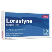 Loratadine 10mg (SAME AS CLARATYNE) 10 Tablets Free Shipping Best Price