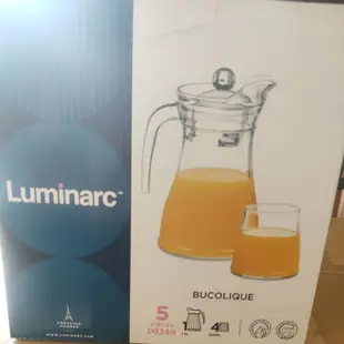 Luminarc 樂美亞 法國樂美雅 冷水壺 果汁壺 一壺四杯