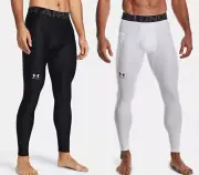 Under Armour Men's HeatGear Compression Leggings, Tights Black or White 1361586