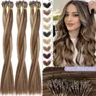 Thick Nano Ring Real Remy Human Hair Extensions Nano Micro Beads Link 50-200G