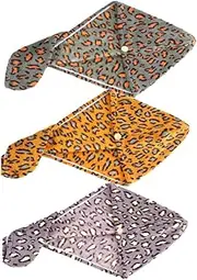 AUTSUPPL 3pcs Microfiber Hair Towel Wrap Dry Hair Cap Quick Dry Soft Comfortable Bath Supplies