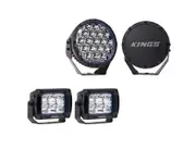 Kings 9" Lethal driving lights + 2x 4.4" Work light