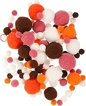 3Bags Artificial Pompom Balls Decorative Fluffy Pom Poms for Crafting DIY Projects Hat Shoe and Bag Decoration for DIY Creations