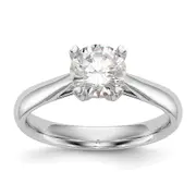True Origin 14k White Gold 1 Ct. Certified Lab Grown Diamond VS/SI+ G+ Round Solitaire Engagement Ring