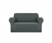 Sofa Cover Elastic Stretchable Couch Covers Grey 2 Seater