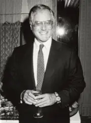 Larry Hagman at Party for Jill Irelands New Book Life Lines - 1989 Old Photo