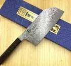 Sakai Takayuki Coreless Damascus Bunka 195mm VG10 Cleaver japanese chef knife