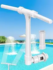 POOLHOUR 360° Adjustable Pool Fountain with Dual High-Pressure Spray, Cooling Jet & Relaxation - Waterfall Sprinkler Cooler for Above-Ground & In-Ground Pools
