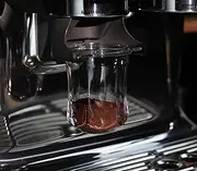 54 mm Coffee Dosing Cup Transparent Compatible with Breville 54 mm Portafilters - with Grinder Activating Tab - Clear to Visualize The Coffee Grind Quality
