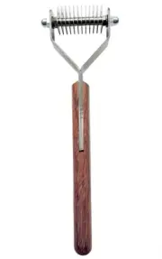 Dematting Undercoat Grooming Rake Stripper Tool for Dogs and Cats, Stainless ...